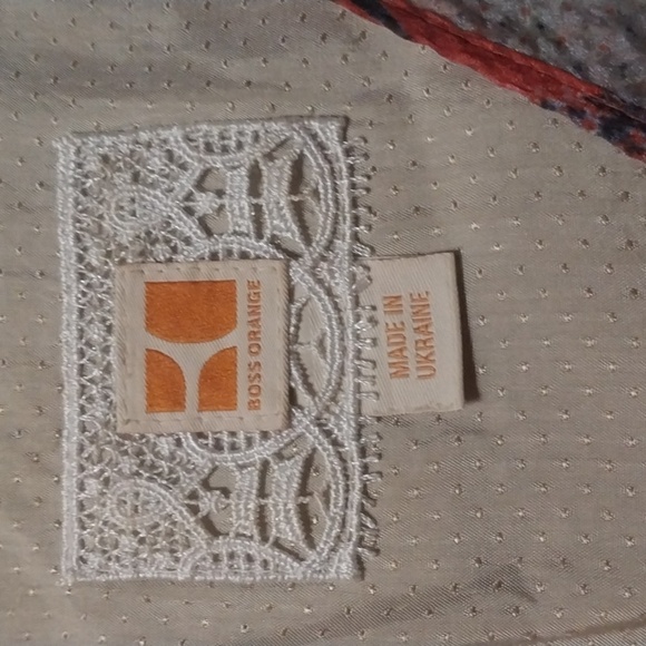 Hugo Boss Orange Floral Sleeveless Key Hole on the Back Silk Mini Dress Size 2 - Picture 7 of 10